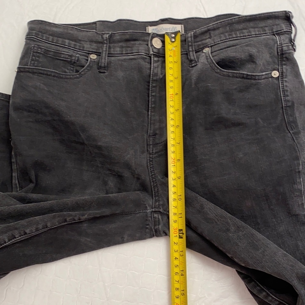 Madewell black distressed high riser skinny jeans - Picture 7 of 14